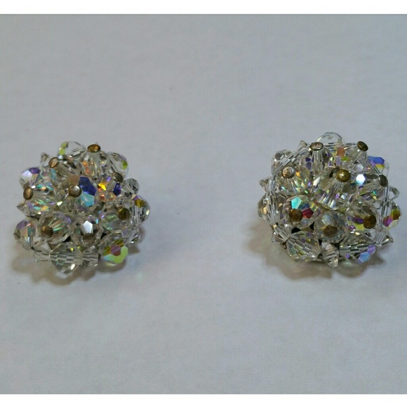 Vintage high quality aurora borealis clip on - Picture 3 of 5